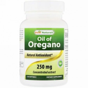 Best Naturals, Oil of Oregano, 250 mg , 120 Softgels (Discontinued Item)
