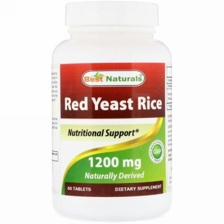 Best Naturals, Red Yeast Rice, 1200 mg, 60 Tablets (Discontinued Item)