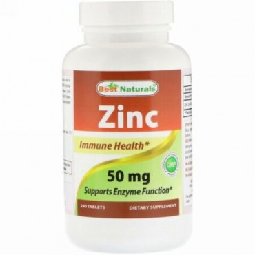 Best Naturals, Zinc, 50 mg, 240 Tablets (Discontinued Item)