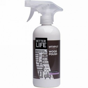 Better Life, ナチュラルな埃よけ木材仕上げ剤, シナモン と ラベンダー, 16 オンス (473 ml) (Discontinued Item)