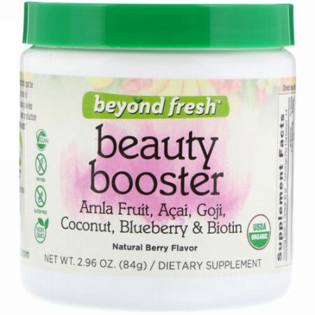 Beyond Fresh, Beauty Booster, Berry Flavor, Coconut, Blueberry and Biotin, Natural Berry Flavor, 2.96 oz (84 g) (Discontinued Item)