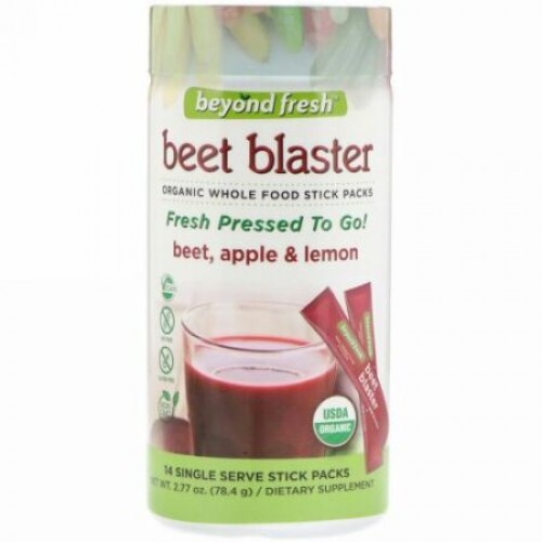 Beyond Fresh, ビートブラスター、ビート、アップルとシナモン、14回分スティックパック (Discontinued Item)