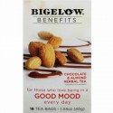 Bigelow, ベネフィッツ、良い気分、チョコレート & アーモンドハーブティー、ティーバッグ18袋、1.44 oz (40 g) (Discontinued Item)