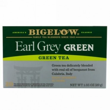 Bigelow, アールグレーグリーンティー、ティーバッグ20個、1.05 oz (29 g) (Discontinued Item)