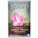 Bigelow, スティープ、 ハーブティー、 オーガニックルイボスハイビスカス、 ティーバッグ20個、 1.60 オンス (45 g) (Discontinued Item)