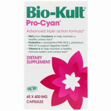 Bio-Kult, プロシアン、アドバンスド・トリプルアクションフォーミュラ、400mg、カプセル45錠 (Discontinued Item)