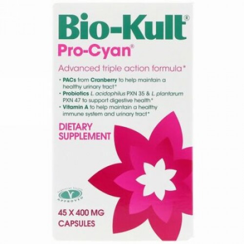Bio-Kult, プロシアン、アドバンスド・トリプルアクションフォーミュラ、400mg、カプセル45錠 (Discontinued Item)
