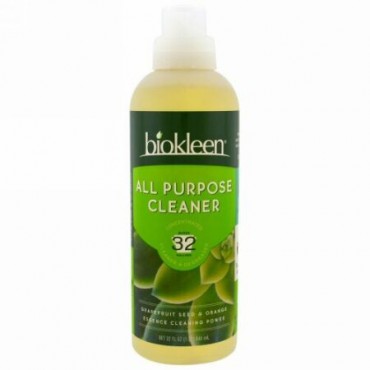 Bio Kleen, 多目的クリーナー、濃縮、グレープフルーツ シード & オレンジ、32 fl oz (946 ml) (Discontinued Item)