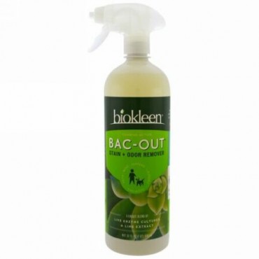 Bio Kleen, バックアウト,染み・臭い落とし,フォーミング・アクション, 32液体オンス (946 ml) (Discontinued Item)