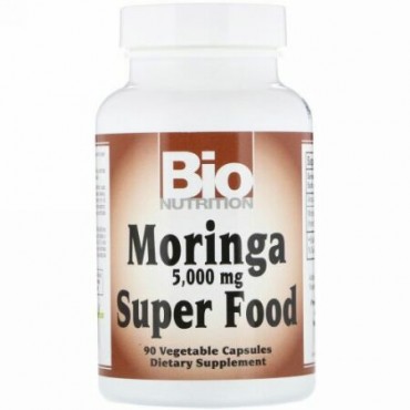 Bio Nutrition, Moringa Super Food, 5,000 mg, 90 Vegetable Capsules