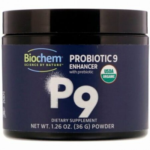 Biochem, プレバイオテック配合プロバイオテック9エンハンサー、1.26オンス (36 g) (Discontinued Item)