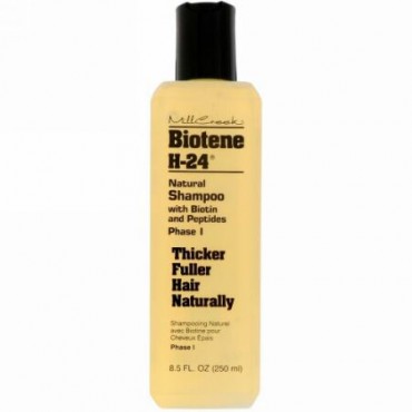 Biotene H-24, ビオチンとペプチド類を使用したナチュラルシャンプー, フェーズI, 8.5液量オンス（250 ml）
