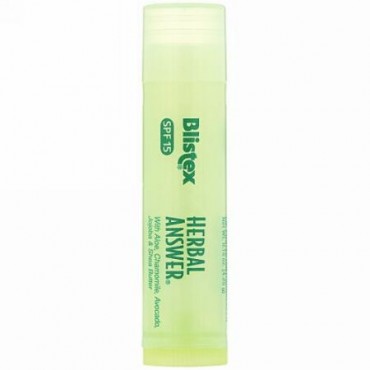 Blistex, Lip Protectant/Sunscreen, SPF 15, Herbal Answer, 0.15 oz (4.25 g)