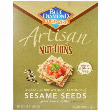 Blue Diamond, アーティザン・ナッツシン、セサミシード・クラッカースナック、4.25オンス（120.5 g） (Discontinued Item)