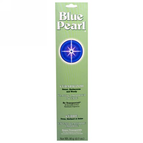 Blue Pearl, シダーウッド、クラシックインポートインセンス、0.7 oz (20 g) (Discontinued Item)