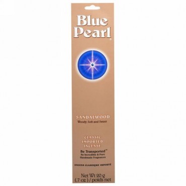 Blue Pearl, サンダルウッド、クラシック輸入インセンス、0.7 oz (20 g) (Discontinued Item)