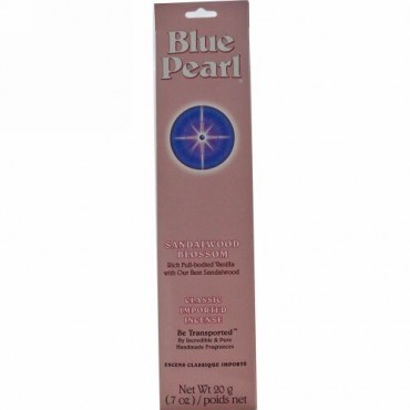Blue Pearl, クラシック輸入インセンス（線香）、サンダルウッドブロッサム、0.7オンス（20 g） (Discontinued Item)