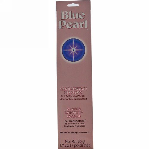 Blue Pearl, クラシック輸入インセンス（線香）、サンダルウッドブロッサム、0.7オンス（20 g） (Discontinued Item)
