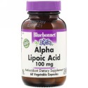 Bluebonnet Nutrition, アルファリポ酸、100 mg、60ベジキャップ (Discontinued Item)