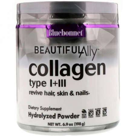 Bluebonnet Nutrition, Beautiful Ally, Collagen Type I + III, 6.9 oz ( 198 g) (Discontinued Item)