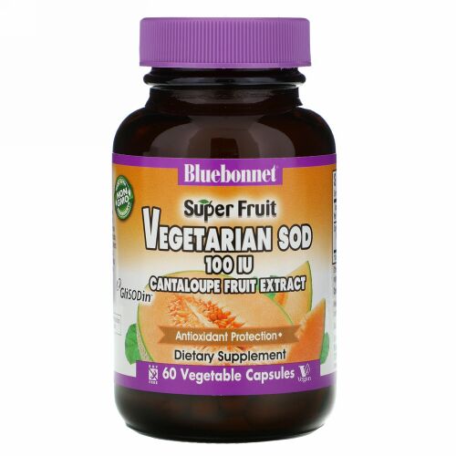 Bluebonnet Nutrition, カンタロープ、メロン果実エキス、100 IU、60 Vcaps®（ベジカプセル）