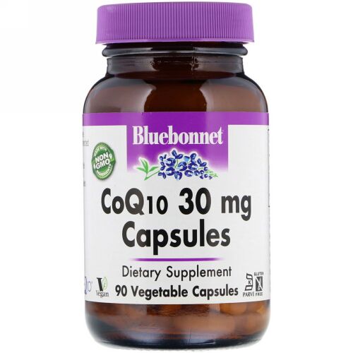 Bluebonnet Nutrition, CoQ10, 30 mg, 90 Vegetable Capsules (Discontinued Item)