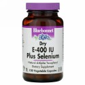 Bluebonnet Nutrition, ドライ E-400 IU、プラス・セレン、Vキャップ120錠