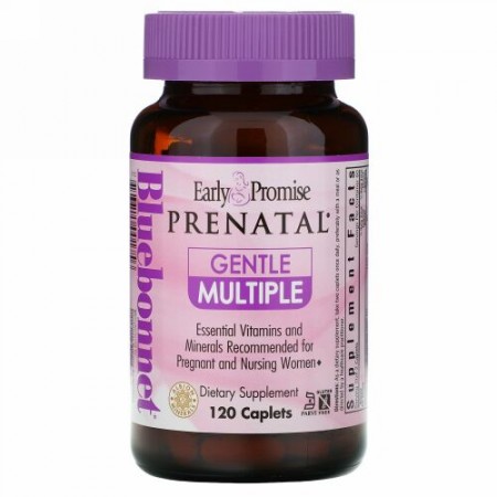 Bluebonnet Nutrition, Early Promise Prenatal、ジェントル・マルチプル、 カプレット120 錠