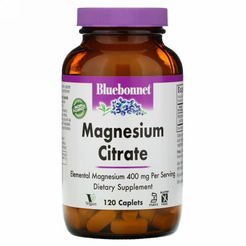 Bluebonnet Nutrition, クエン酸マグネシウム、120カプレット