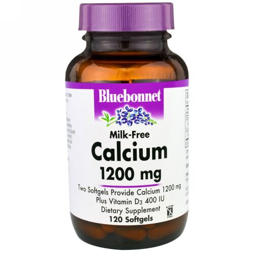 Bluebonnet Nutrition, Milk-Free Calcium, 1,200 mg, 120 Softgels (Discontinued Item)