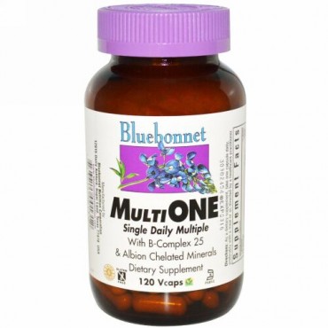 Bluebonnet Nutrition, マルチ ワン、シングル デイリー マルチプル、120ベジカプセル