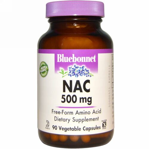 Bluebonnet Nutrition, NAC、500 mg、90 ベジカプセル