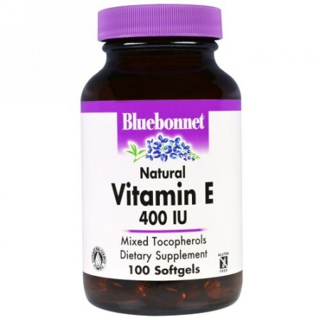 Bluebonnet Nutrition, 天然ビタミン E、400 IU、ソフトジェル100個 (Discontinued Item)