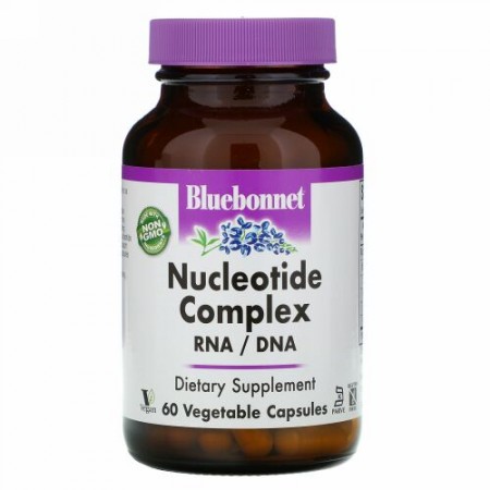 Bluebonnet Nutrition, ヌクレオチド複合体, RNA / DNA, 60 Vcaps®