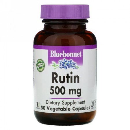 Bluebonnet Nutrition, Rutin, 500 mg, 50 Vegetarian Capsules
