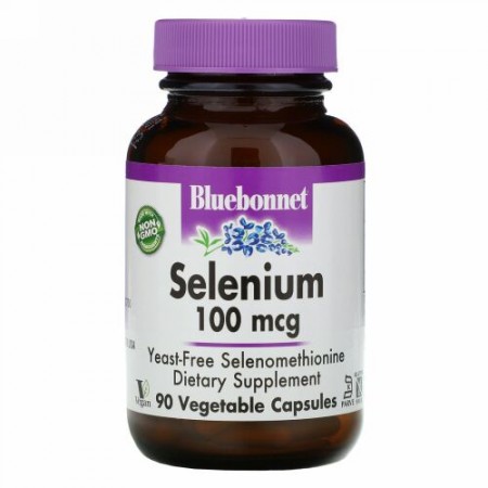 Bluebonnet Nutrition, セレン、100 mcg、90ベジキャップ