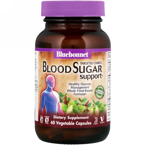 Bluebonnet Nutrition, ターゲットチョイス、血糖サポート、植物性カプセル60錠 (Discontinued Item)