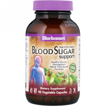 Bluebonnet Nutrition, ターゲットチョイス、血糖サポート、植物性カプセル90錠 (Discontinued Item)