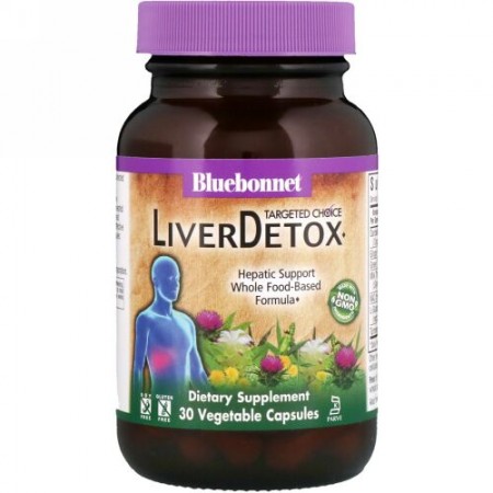 Bluebonnet Nutrition, ターゲットチョイス、肝臓デトックス、植物性カプセル30錠 (Discontinued Item)