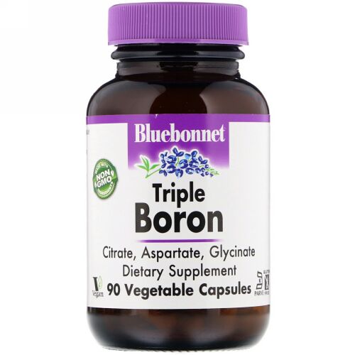 Bluebonnet Nutrition, トリプルボロン、90ベジカプセル (Discontinued Item)