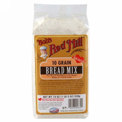 Bob's Red Mill, 10種穀物, 製パン用ミックス粉, 19オンス（538 g） (Discontinued Item)