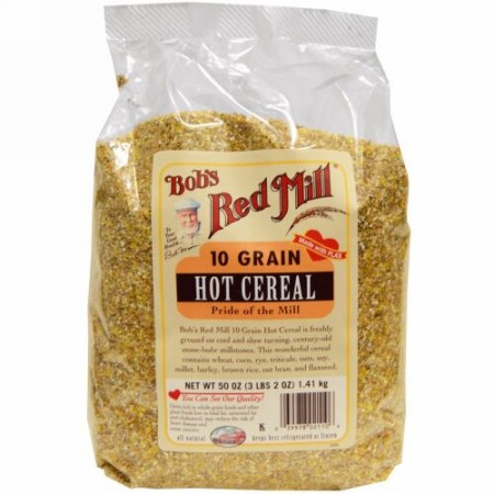 Bob's Red Mill, 10 グレイン・ホットシリアル、 50 オンス (1.41 kg) (Discontinued Item)