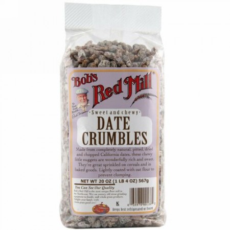 Bob's Red Mill, デーツ・クランブル、20 オンス (566 g) (Discontinued Item)