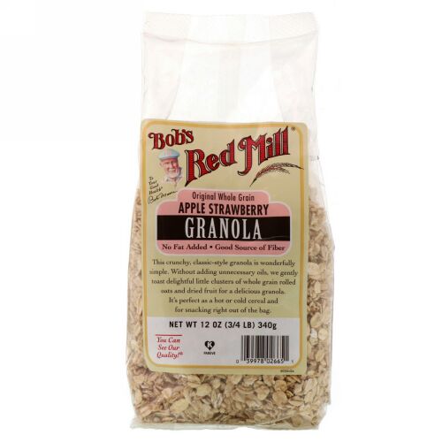 Bob's Red Mill, グラノーラ, アップルストロベリー, 12 オンス (340 g) (Discontinued Item)