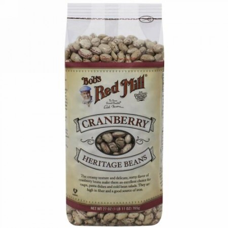 Bob's Red Mill, ヘリテージビーンズ、 クランベリー、 27 oz (765 g) (Discontinued Item)
