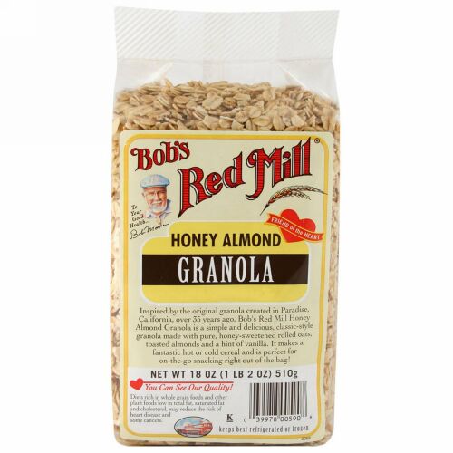 Bob's Red Mill, ハニーアーモンドグラノーラ, 18 oz (510 g) (Discontinued Item)
