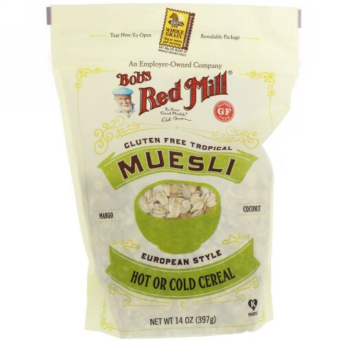Bob's Red Mill, Muesli, Tropical, Gluten Free, 14 oz (397 g)