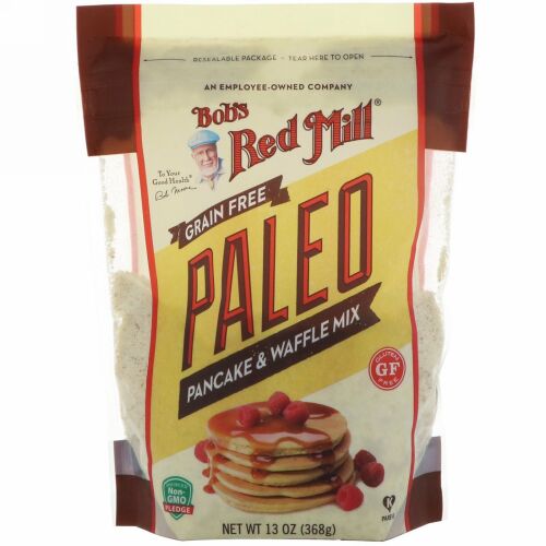 Bob's Red Mill, Paleo Pancake & Waffle Mix, Grain Free, Gluten Free, 13 oz (368 g)