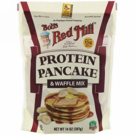 Bob's Red Mill, プロテインパンケーキ & ワッフルミックス、14 oz (397 g)