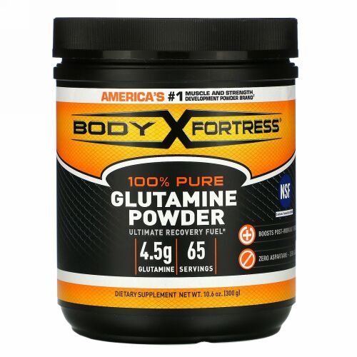 Body Fortress, 100% 純グルタミン・パウダー、 10.6 オンス(300 g) (Discontinued Item)